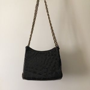 Vintage Crocodile Chain Strap Shoulder Bag